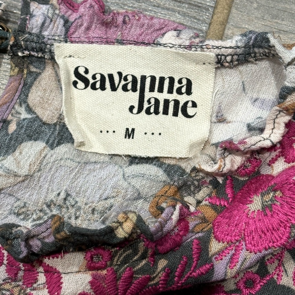 Adorable Boho Peasant Blouse by Savanna Jane! Size Medium - Picture 4 of 11